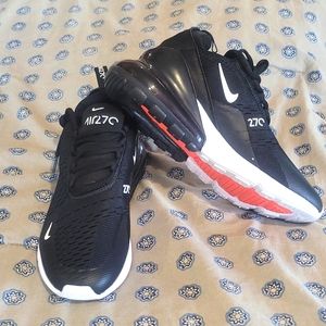 COPY - Air Max nike 270, Color: Black/Anthracite/White/Solar Red( Mens 7)